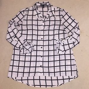 🌺 F21 printed button up